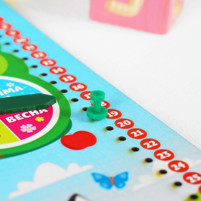 Обучающая доска-календарь «Лесные животные», 27 х 20 см, ребусы Обучающая доска-календарь «Лесные животные», 27 х 20 см, ребусы