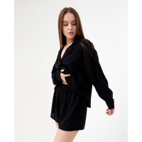 Пижама (шорты, жакет) KAFTAN, чёрный, р.40-42