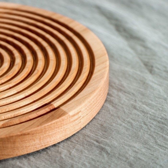 Доска разделочная для подачи и сервировки Adelica «Олимп», d=20×1,8 см, берёза Доска разделочная для подачи и сервировки Adelica «Олимп», d=20×1,8 см, берёза