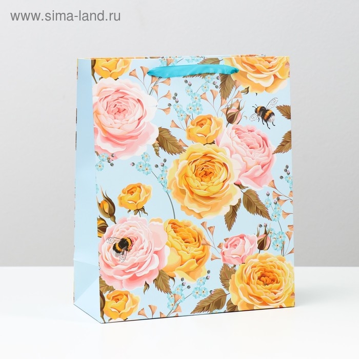 Пакет ламинированный 26x32x12  Пакет ламинированный 26x32x12 "Цветочное настроение"