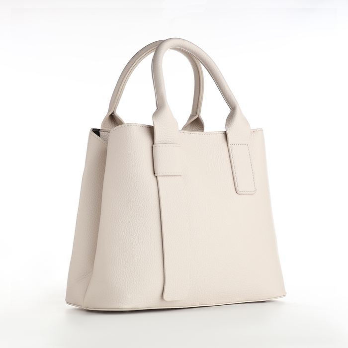 Сумка женская на молнии, TEXTURA, средний размер, цвет белый Сумка женская на молнии, TEXTURA, средний размер, цвет белый