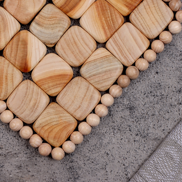 Подставка под горячее, 11х11 см, можжевельник Подставка под горячее, 11х11 см, можжевельник