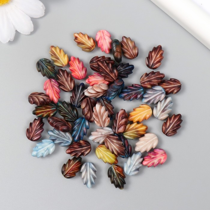 Бусины для творчества Бусины для творчества "Винтаж. Листочки" набор 15 гр 0,4х0,9х1,4 см
