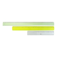 Набор линеек 3 штуки, Calligrata 25/40/50 см прозрачные, МИКС