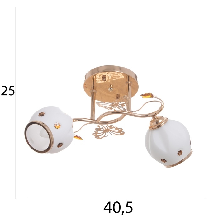 Люстра Люстра "Велма" 2х40Вт Е27 Золото МОДЕЛЬ: 2600549