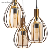 Светильник BayerLux 59813/3 E27 40Вт бронза 40х40х24-124 см