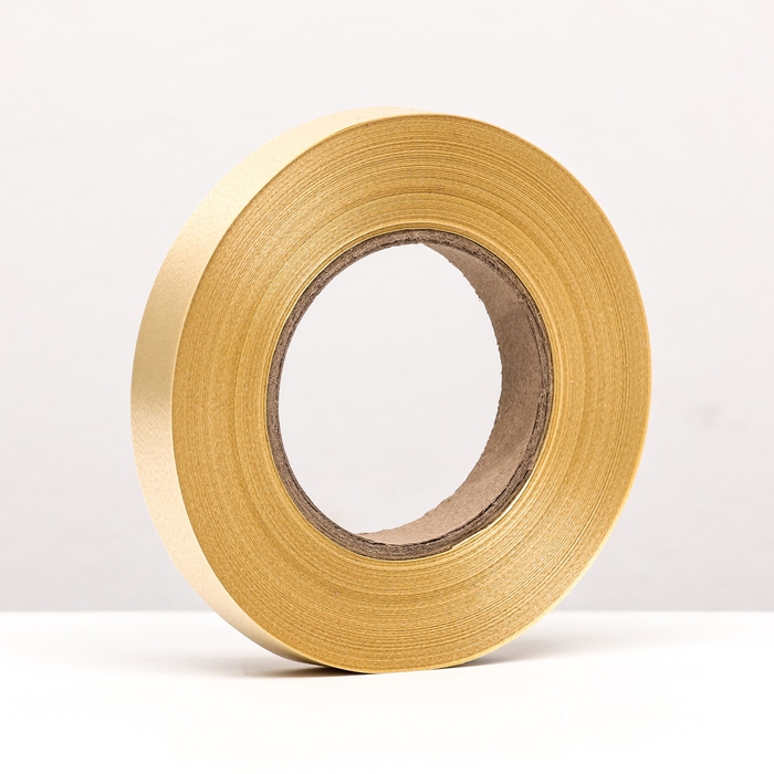 Лента для декора и подарков, золотой 2 см х 100 м Лента для декора и подарков, золотой 2 см х 100 м