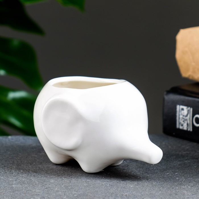 Горшок  Горшок "Слоник Уайти" 10х7х6,5см