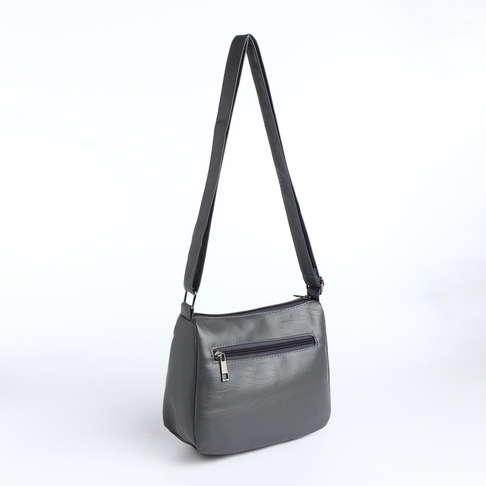 Сумка женская на молнии, цвет серый Сумка женская на молнии, цвет серый