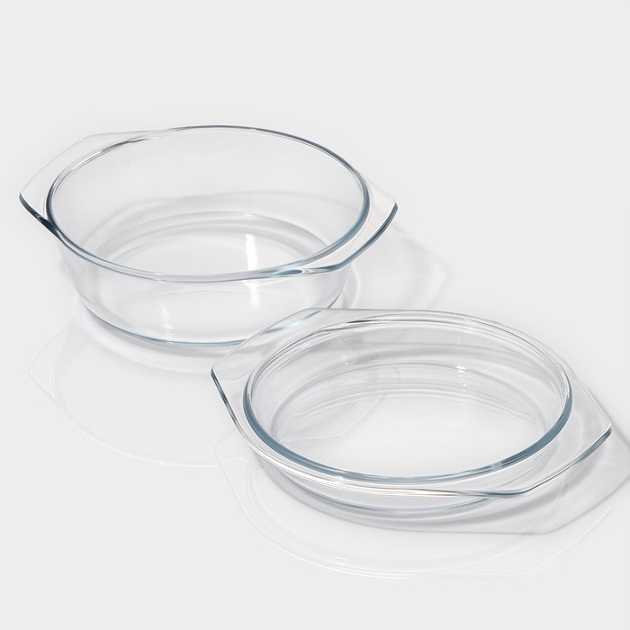 Кастрюля из жаропрочного стекла для запекания Доляна «Фуэго», 1 л, 20,7×18×8 см, с крышкой Кастрюля из жаропрочного стекла для запекания Доляна «Фуэго», 1 л, 20,7×18×8 см, с крышкой