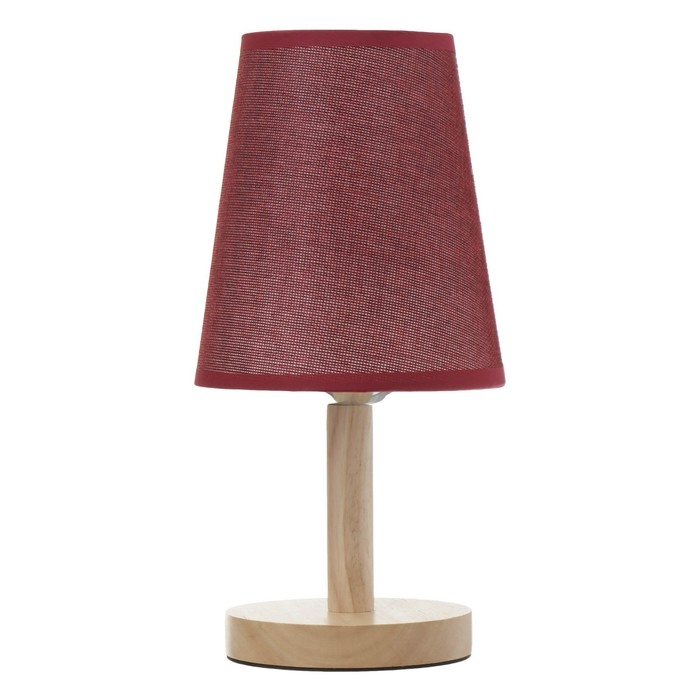 Настольная лампа Настольная лампа "Бордо" Е27 40Вт бордовый 14х14х30 см RISALUX