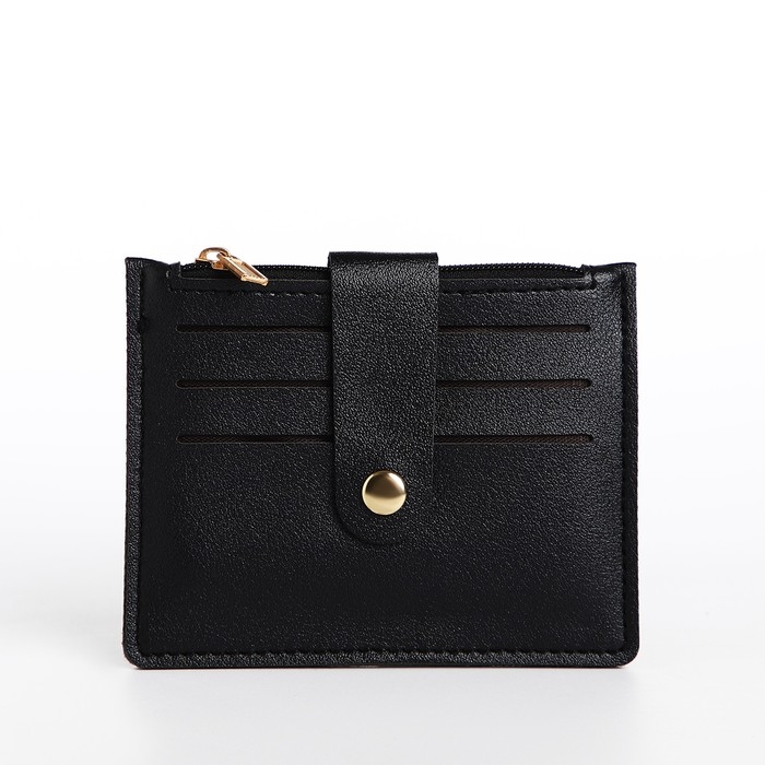 Картхолдер на кнопке, цвет чёрный Картхолдер на кнопке, цвет чёрный