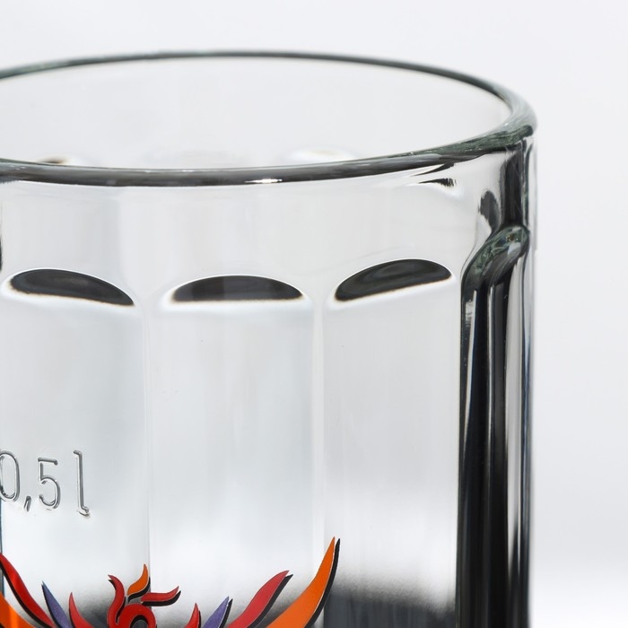 Кружка стеклянная для пива «Гамбург. Райз фром ашес», 500 мл, рисунок МИКС Кружка стеклянная для пива «Гамбург. Райз фром ашес», 500 мл, рисунок МИКС