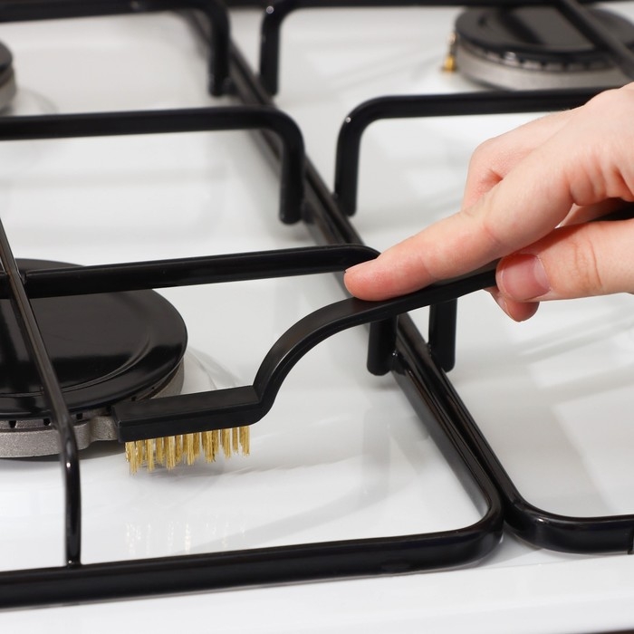 Набор щёток Доляна, 3 шт: латунная, стальная, нейлоновая Набор щёток Доляна, 3 шт: латунная, стальная, нейлоновая