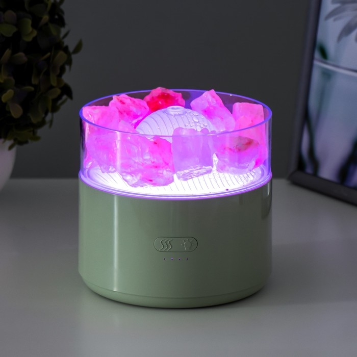 Ночник-увлажнитель Ночник-увлажнитель "Антер" LED 3Вт USB RGB белый 13х13х12 см RISALUX