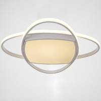 Люстра с ПДУ 1221/1WT LED 90Вт 3000-6000К белый 50х50х9 см BayerLux