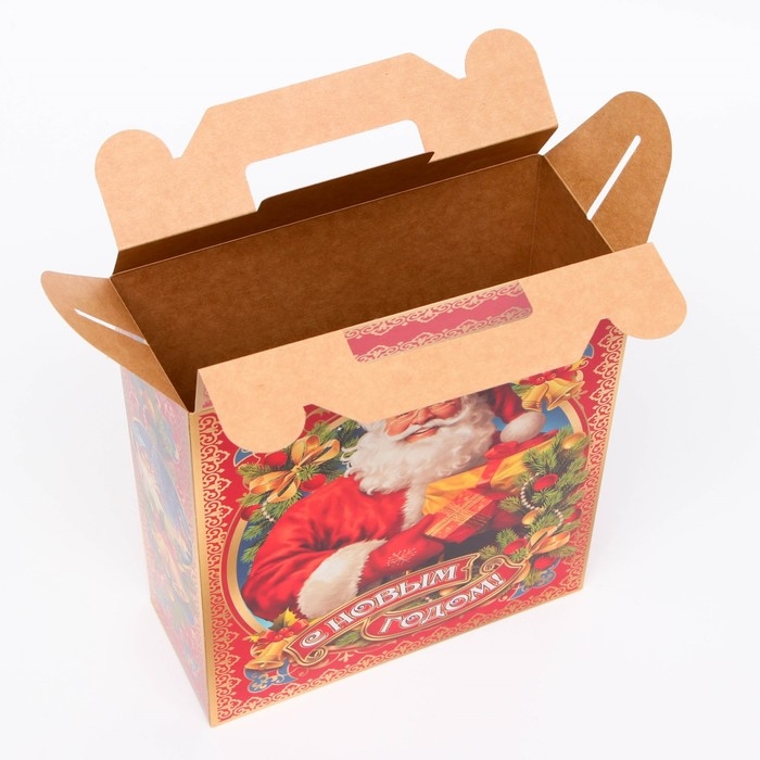 Новый год. Подарочная коробка новогодняя Холидей 17 х 7 х 25,5 см. Новый год. Подарочная коробка новогодняя Холидей 17 х 7 х 25,5 см.