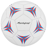 Футбольный мяч ONLYTOP, машинная сшивка, 32 панели, р. 5, PVС