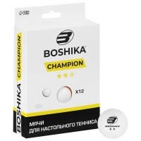 Мяч для настольного тенниса Championship 2**, набор 12 шт., ABS, цвет белый