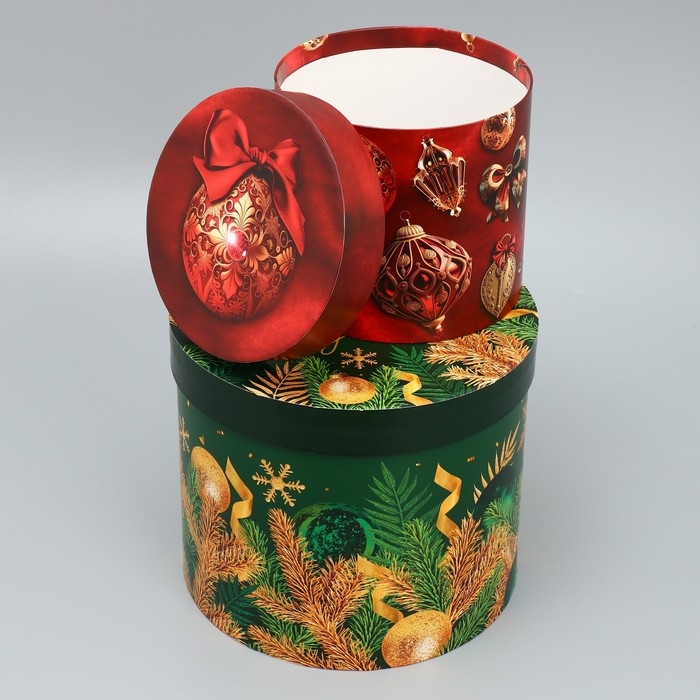 Набор подарочных коробок 5 в 1 &laquo;Классический Новый год&raquo;, 13 х 14‒19.5 х 22 см, Новый год