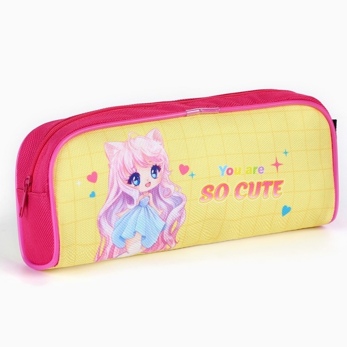 Пенал школьный текстильный «1 сентября: Очень мило?» Кот, 20 х 8 х 4 см Пенал школьный текстильный «1 сентября: Очень мило?» Кот, 20 х 8 х 4 см