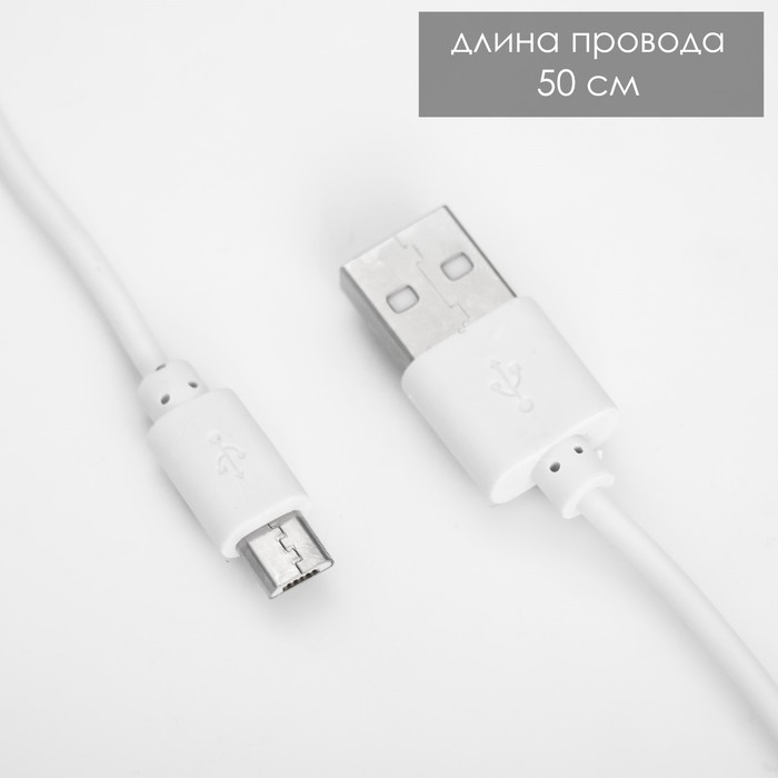 Настольная лампа "Астронавт на луне" LED 3Вт USB АКБ белый 13х5х26 см RISALUX