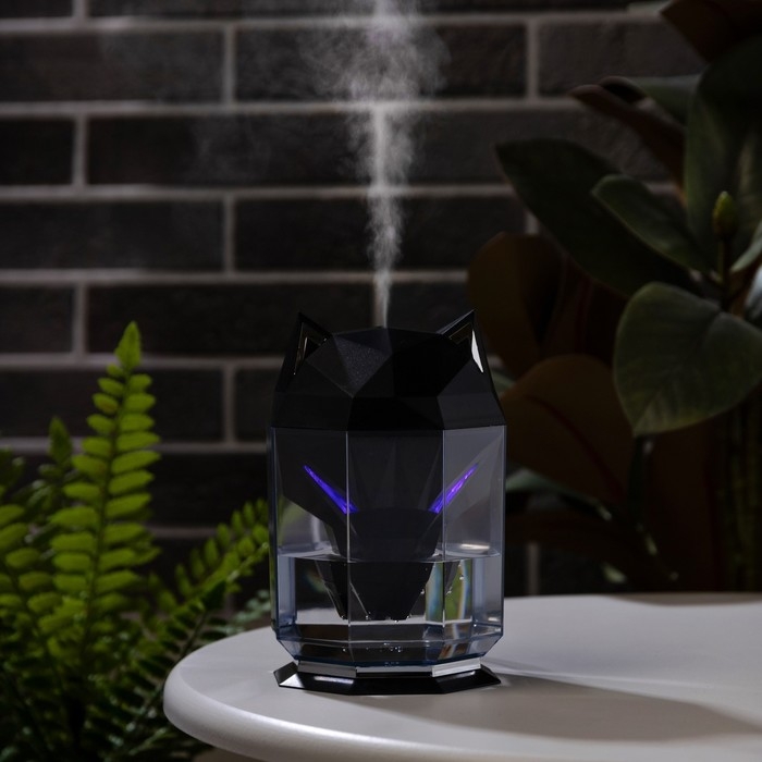 Увлажнитель воздуха Luazon HM-12  Увлажнитель воздуха Luazon HM-12 "Волк", ультразвуковой, 650 мл, 2 Вт, погружной, USB,черный