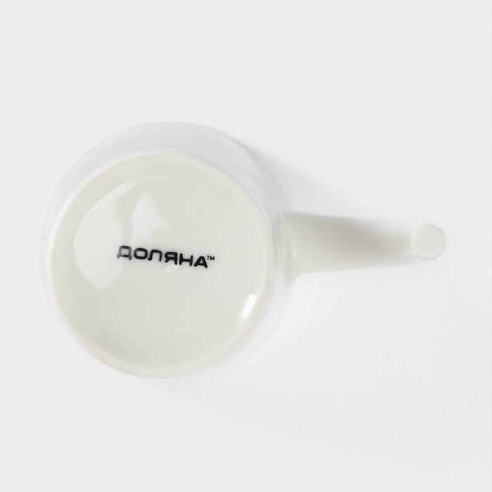 Кружка керамическая Доляна Coffee Brea, 300 мл, 11,5×7,8×12 см, цвет белый Кружка керамическая Доляна Coffee Brea, 300 мл, 11,5×7,8×12 см, цвет белый