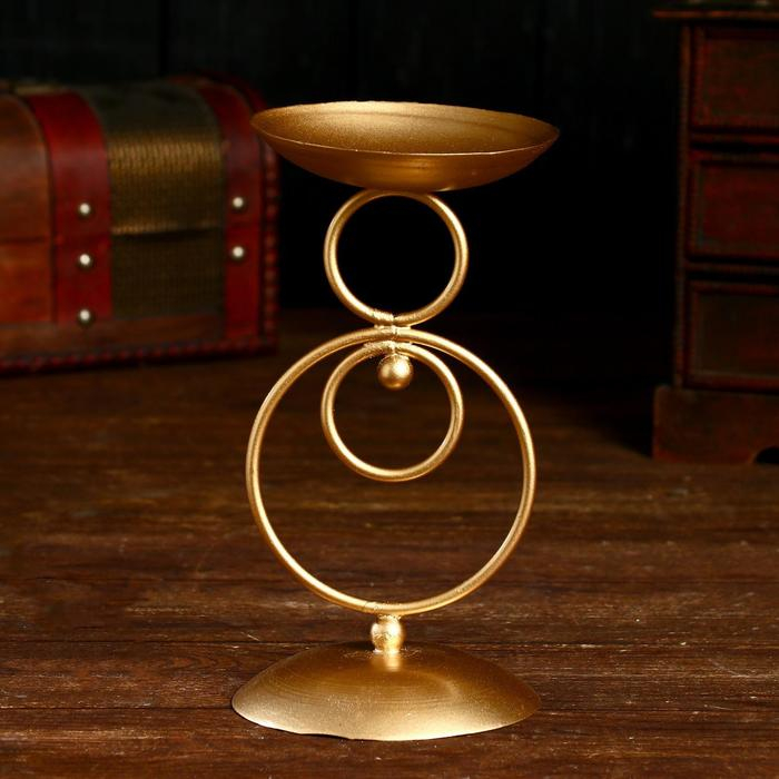 Подсвечник "Арне" металл. 10х10х20 см