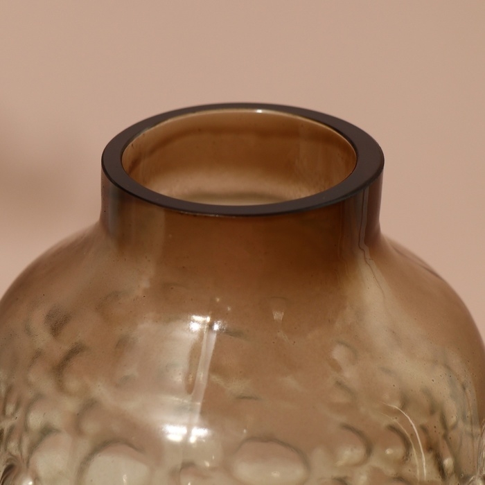 Ваза для цветов «Мальва» из темного прозрачного стекла 30 х 15 х 15 см Ваза для цветов «Мальва» из темного прозрачного стекла 30 х 15 х 15 см