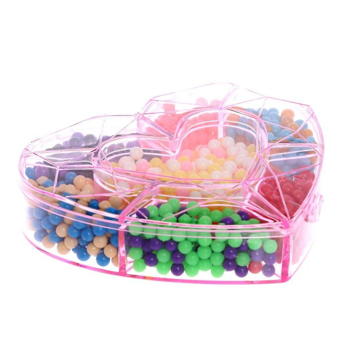 Аквамозаика «Сердце», 8 карточек, 1100 шариков Аквамозаика «Сердце», 8 карточек, 1100 шариков