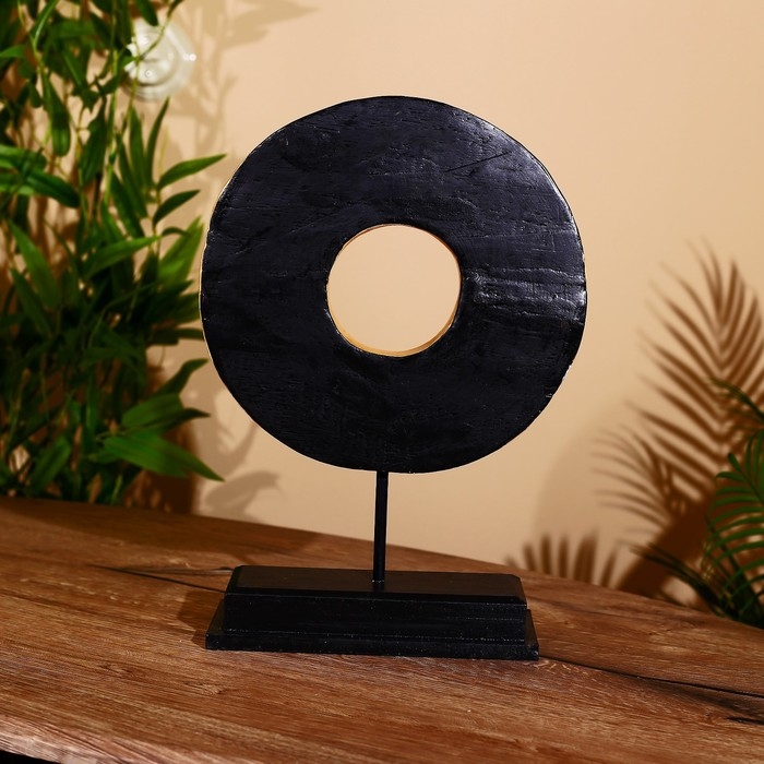 Декор  Декор "Кольцо" на подставке, албезия 25х9х36 см