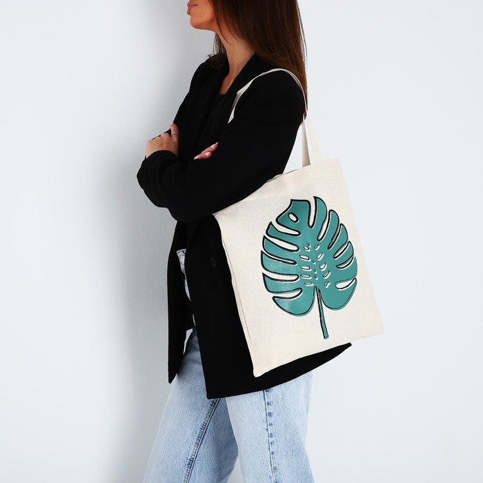 Сумка - шопер «Лист» 35 х 0,5 х 40 см, отд без молнии, без подклада Сумка - шопер «Лист» 35 х 0,5 х 40 см, отд без молнии, без подклада