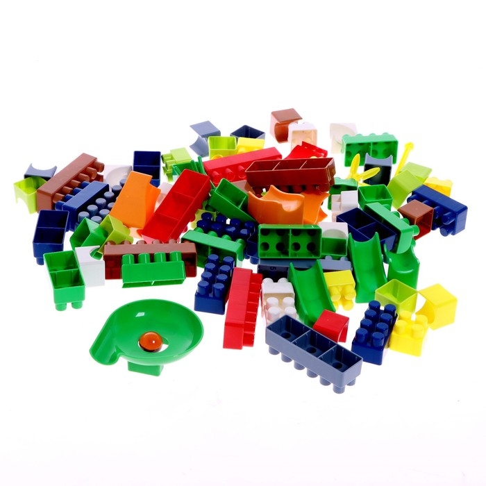 Конструктор блочный «Марблс», 78 деталей Конструктор блочный «Марблс», 78 деталей