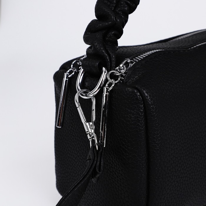 Сумка-багет на молнии, цвет чёрный Сумка-багет на молнии, цвет чёрный