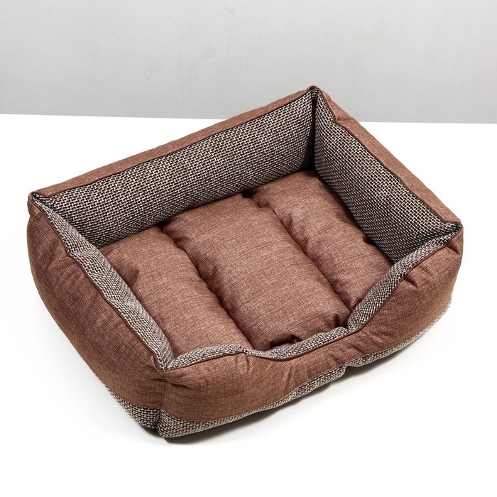 Лежанка Лофт Мокко №4, разм. 70 х 55 х 20 см, PerseiLine, светло-коричневый Лежанка Лофт Мокко №4, разм. 70 х 55 х 20 см, PerseiLine, светло-коричневый