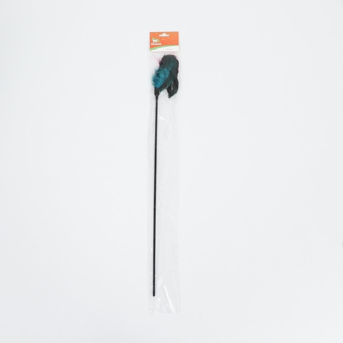 Дразнилка  Дразнилка "Перышко" с бубенчиком, 65 см, микс цветов