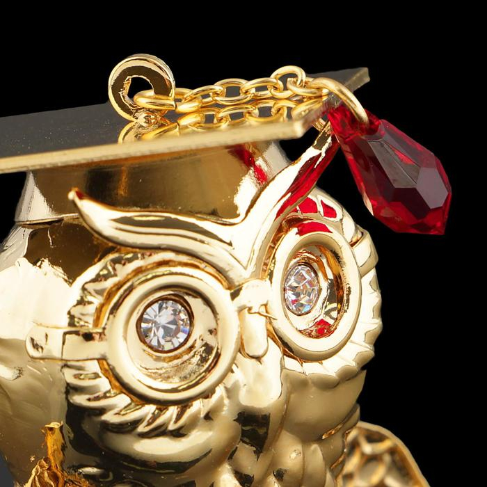 Сувенир «Сова», 4,5×3,5×5,5 см, с кристаллами Сувенир «Сова», 4,5×3,5×5,5 см, с кристаллами