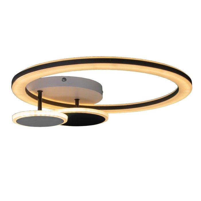 Люстра с ПДУ "Ринго" 3хLED 50Вт 3000-6000К черный 45х40х7 см BayerLux