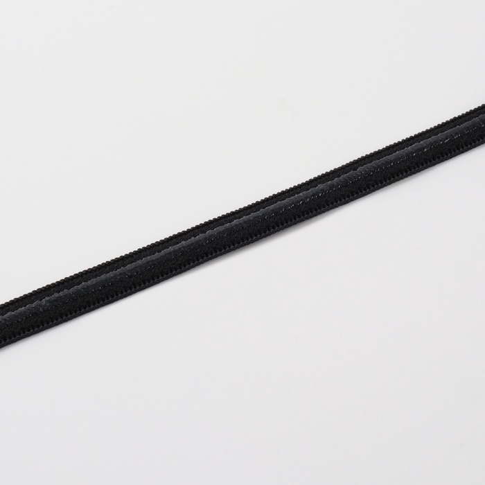 Резинка с силиконом, 8 мм, 10 ± 1 м, цвет чёрный Резинка с силиконом, 8 мм, 10 ± 1 м, цвет чёрный