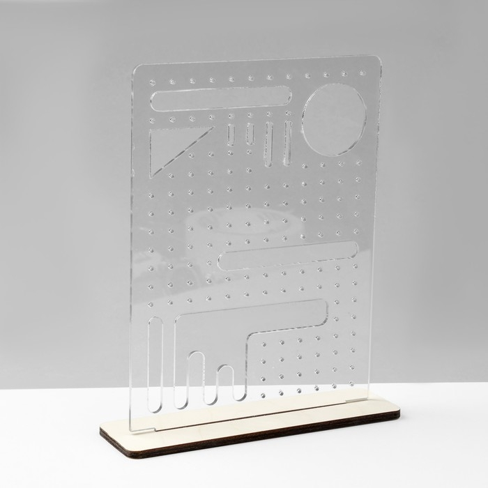 Подставка под украшения «Эко», 17×5×20 см, ПЭТ 3 мм, фанера Подставка под украшения «Эко», 17×5×20 см, ПЭТ 3 мм, фанера