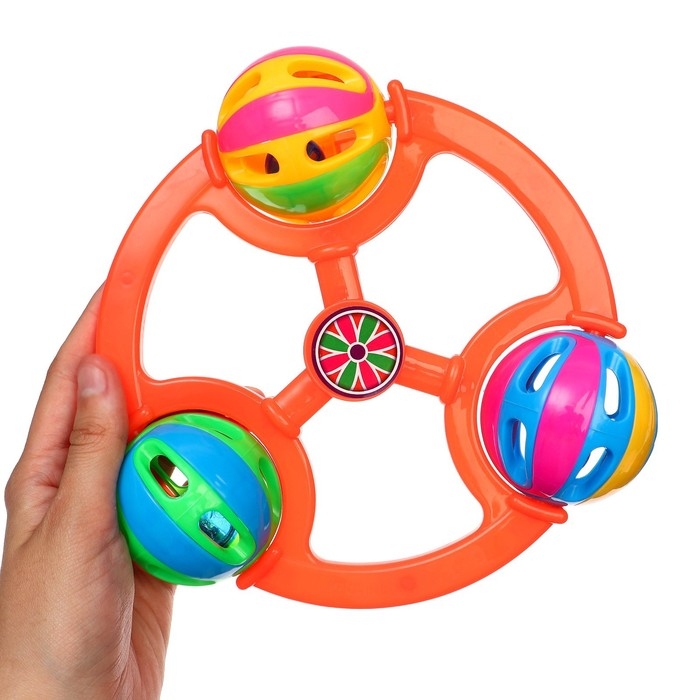 Погремушка «Яркие шары», цвет МИКС, Крошка Я Погремушка «Яркие шары», цвет МИКС, Крошка Я