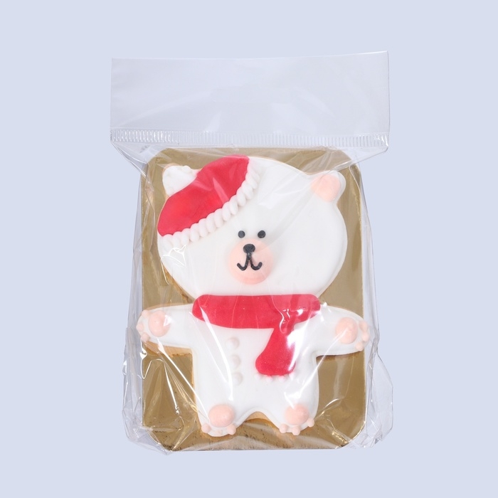 Новый год. Печенье ванильное Новый год. Печенье ванильное "Мишутка" 40 гр (1кор=15шт)