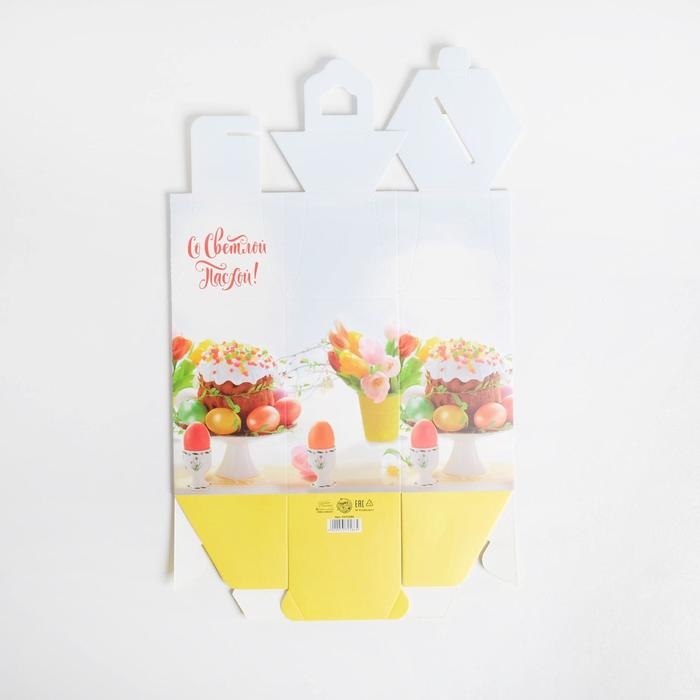 Коробка кондитерская складная, упаковка «Со Светлой Пасхой», 16,5 х 14,5 х 21 см Коробка кондитерская складная, упаковка «Со Светлой Пасхой», 16,5 х 14,5 х 21 см