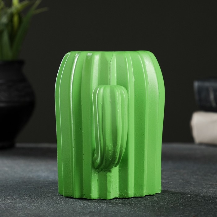 Кашпо-ваза  Кашпо-ваза "Кактус" зеленый, 14х9х11см