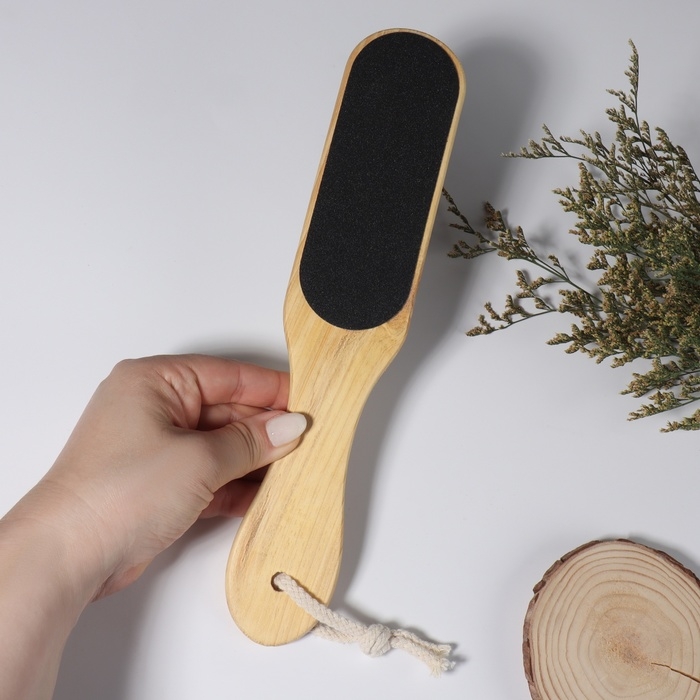 Пилка для ног, наждачная, двусторонняя, 29 см, деревянная Пилка для ног, наждачная, двусторонняя, 29 см, деревянная