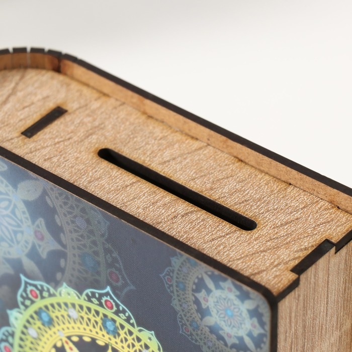 Копилка-шкатулка Копилка-шкатулка "Мандала благополучия" 14х12х5 см