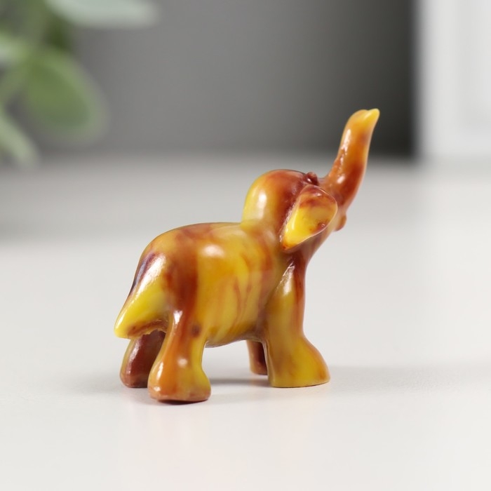 Сувенир полистоун под мрамор Сувенир полистоун под мрамор "Маленький слоник" МИКС 3,5х2х3,5 см