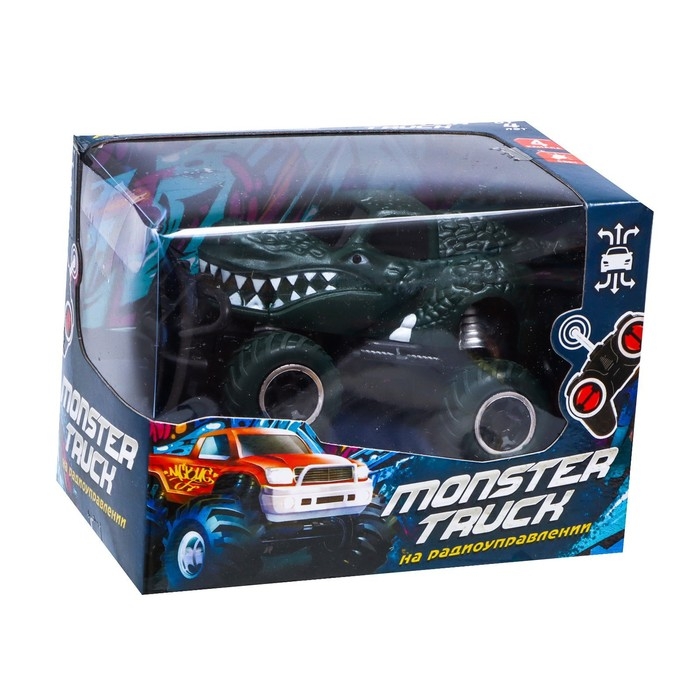 Джип радиоуправляемый DINO, работает от батареек, цвет зелёный Джип радиоуправляемый DINO, работает от батареек, цвет зелёный