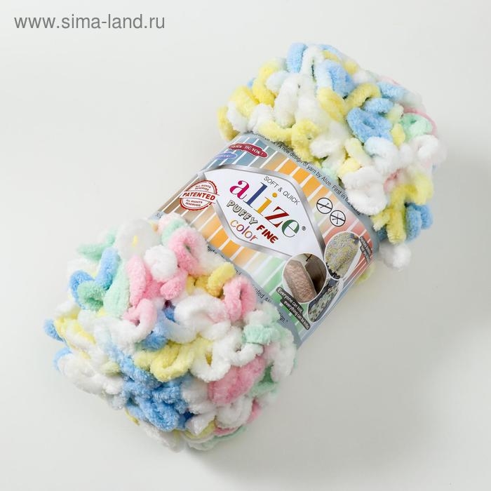 Пряжа "Puffy Fine Color" 100% микрополиэстер 14,5м/100гр (5949 детский)